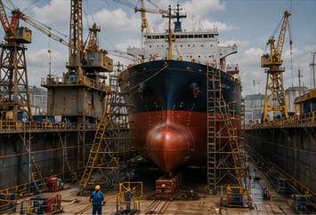 Dry docking and ship project management